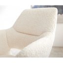 BARNES prémium boucle étkezőszék - fehér