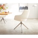 BARNES prémium boucle étkezőszék - fehér