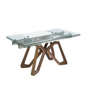 MORELLA design bővíthető üveg étkezőasztal - 160-240cm