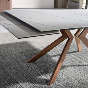 MONTEROSSO design bővíthető kerámia étkezőasztal - 180-260cm