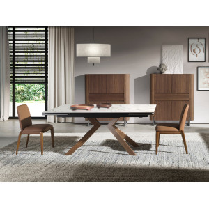 MONTEROSSO design bővíthető kerámia étkezőasztal - 180-260cm