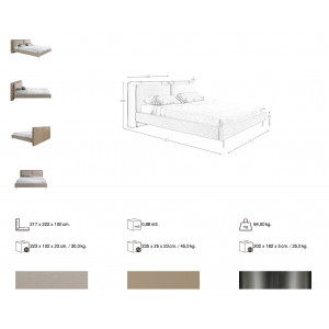 GRANADA-II exkluzív ágykeret - 180x200cm