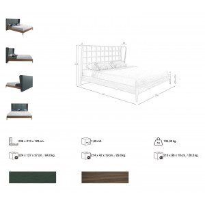TOMELLOSO prémium ágykeret - 180x200cm
