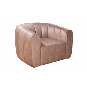 BABYLON design bársony fotel - beige
