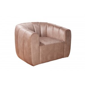 BABYLON design bársony fotel - beige
