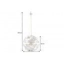 INFINITY - design függőlámpa - üveg/arany