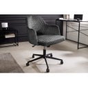 PARIS modern bársony forgószék - szürke