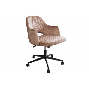PARIS modern bársony forgószék - beige