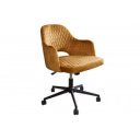 PARIS modern bársony forgószék - okker