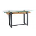 BARRACUDA-II modern teakfa konzolasztal 150cm