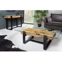 BARRACUDA-II modern teakfa konzolasztal 150cm