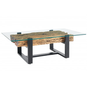 BARRACUDA-II design teakfa dohányzóasztal - 130cm