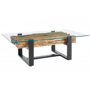BARRACUDA-II design teakfa dohányzóasztal - 130cm