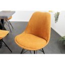 SCANIA design kordbársony szék - sárga