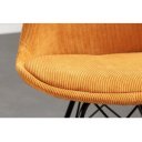 SCANIA design kordbársony szék - sárga