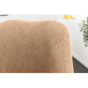 SCANIA design kordbársony szék - beige