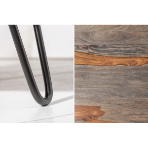 CAMBER tömör rózsafa dohányzóasztal - 60cm