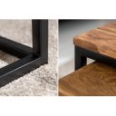 MASSIMA tömör rózsafa dohányzóasztal szett - 65cm