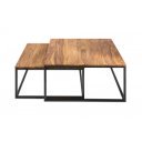 MASSIMA tömör rózsafa dohányzóasztal szett - 65cm