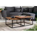 MASSIMA tömör rózsafa dohányzóasztal szett - 65cm