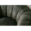 BABYLON design bársony fotel - sötétzöld