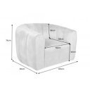 BABYLON design bársony fotel - sötétzöld