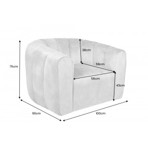 BABYLON design bársony fotel - sötétzöld
