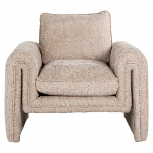 SANDREL exkluzív fotel - beige/tóp