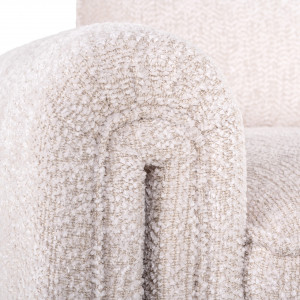 SANDREL exkluzív fotel - beige/tóp