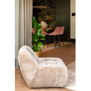 ROSSA exkluzív forgófotel - taupe/mályva/beige