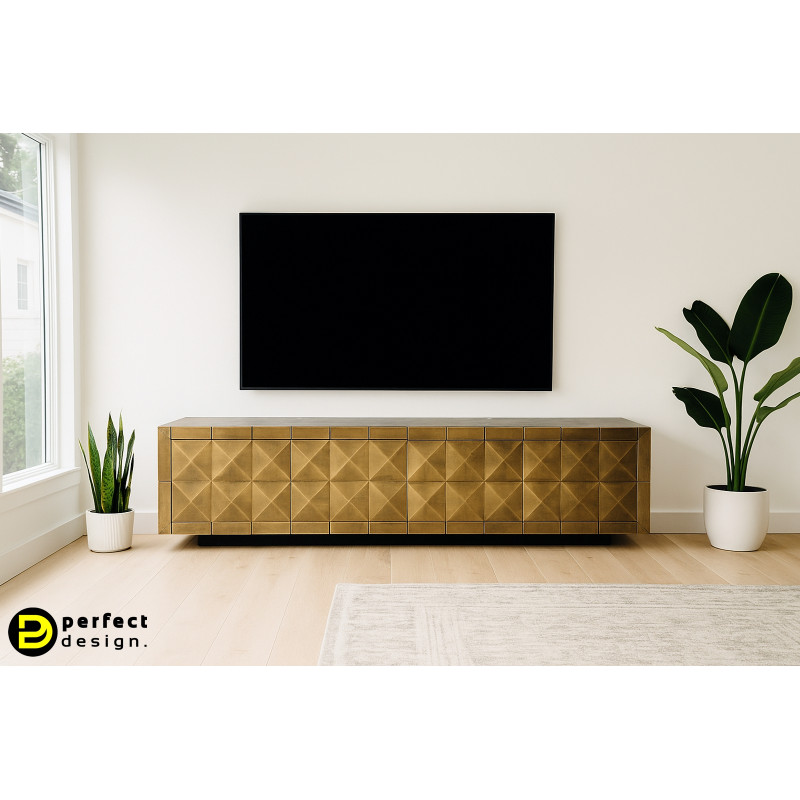 COLLADA exkluzív tömörfa Tv-szekrény - 220cm
