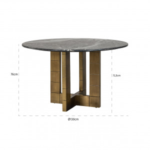 COLLADA exkluzív kerek étkezőasztal - 130cm