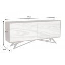 MOUNTAIN SOUL különleges kőfurnéros komód - 175cm - fehér