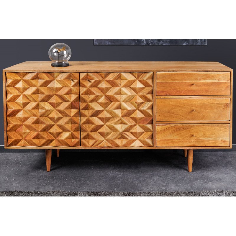 MATERA modern akác komód - 145cm