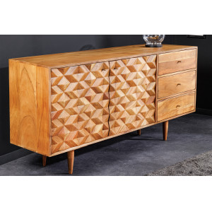 MATERA modern akác komód - 145cm