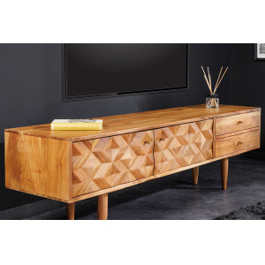 MATERA modern akác TV-szekrény - 145cm