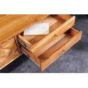 MATERA modern akác TV-szekrény - 145cm