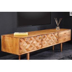 MATERA modern akác TV-szekrény - 145cm