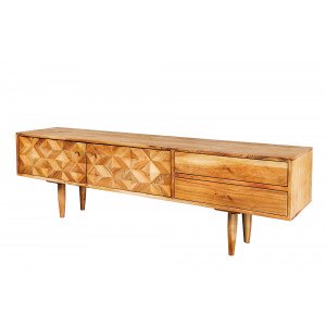 MATERA modern akác TV-szekrény - 145cm