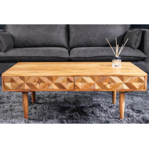 MATERA modern akác dohányzóasztal - 100cm Fa