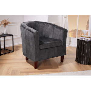 HEMINGWAY modern fotel - antracit INVICTA