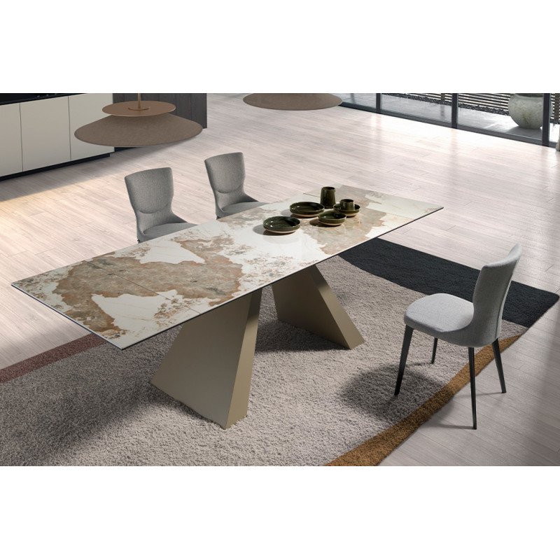 MONSANTO design bővíthető kerámia étkezőasztal - 180-260cm