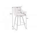 PAPILLON design forgatható bárszék - beige