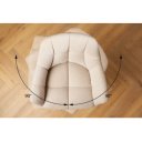 PAPILLON design forgatható bárszék - beige