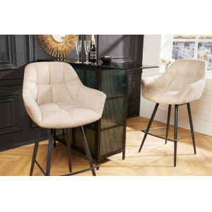 PAPILLON design forgatható bárszék - beige INVICTA