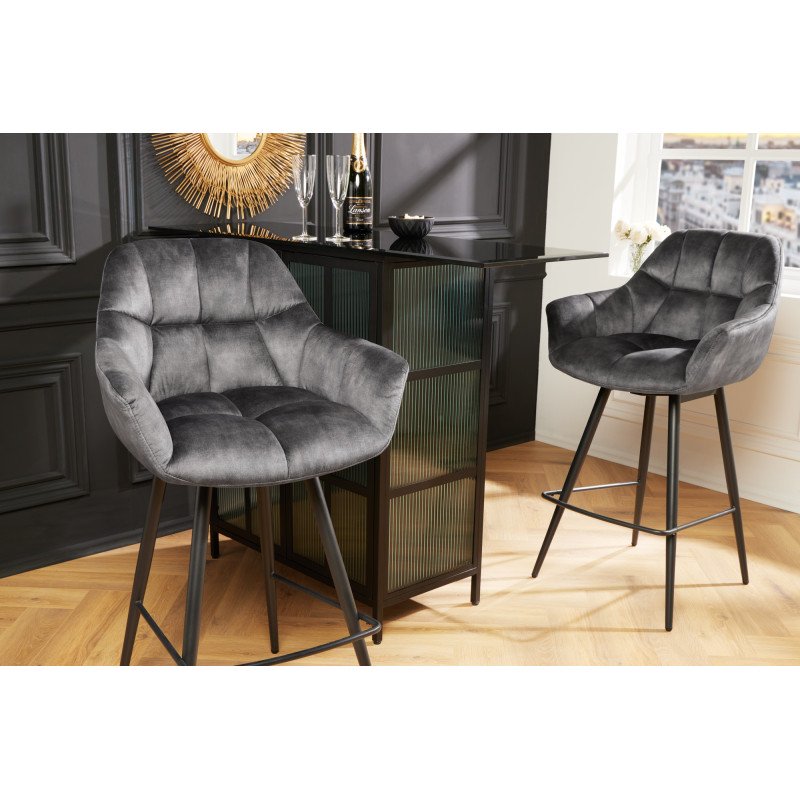 PAPILLON design forgatható bárszék - szürke