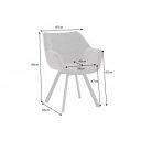 MATCH - design forgatható szék - szürke