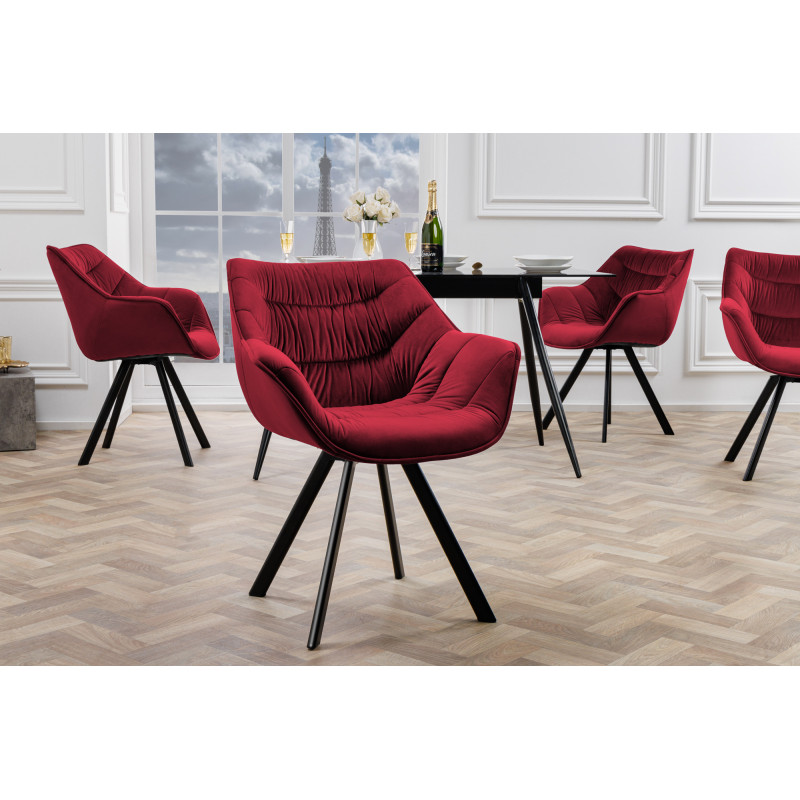 MATCH - design forgatható szék - bordó