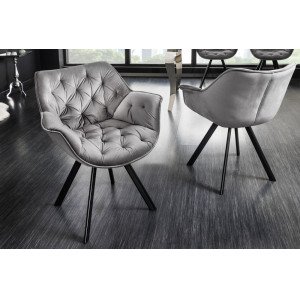 MATCH- III -design forgatható szék - szürke INVICTA