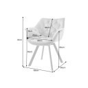 MATCH- III -design forgatható szék - greige